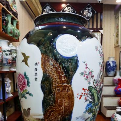 Bình họa tiết 2 mặt Chim Hoa Tứ Quý
